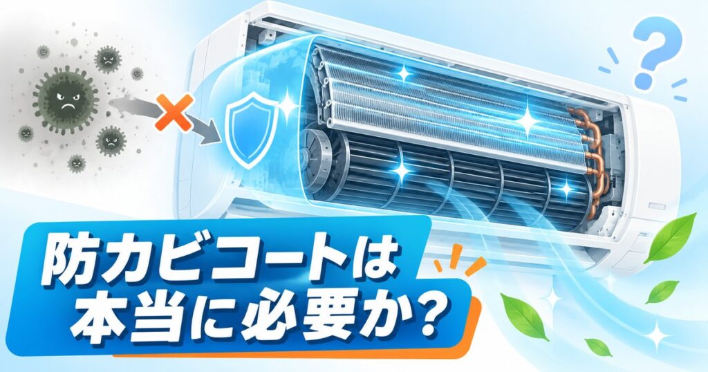 エアコンクリーニングの防カビコートオプション効果イメージ