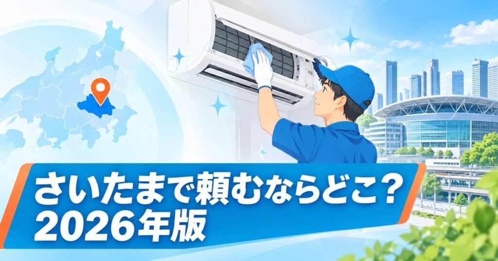 さいたまのエアコンクリーニングおすすめ業者を比較するイメージ